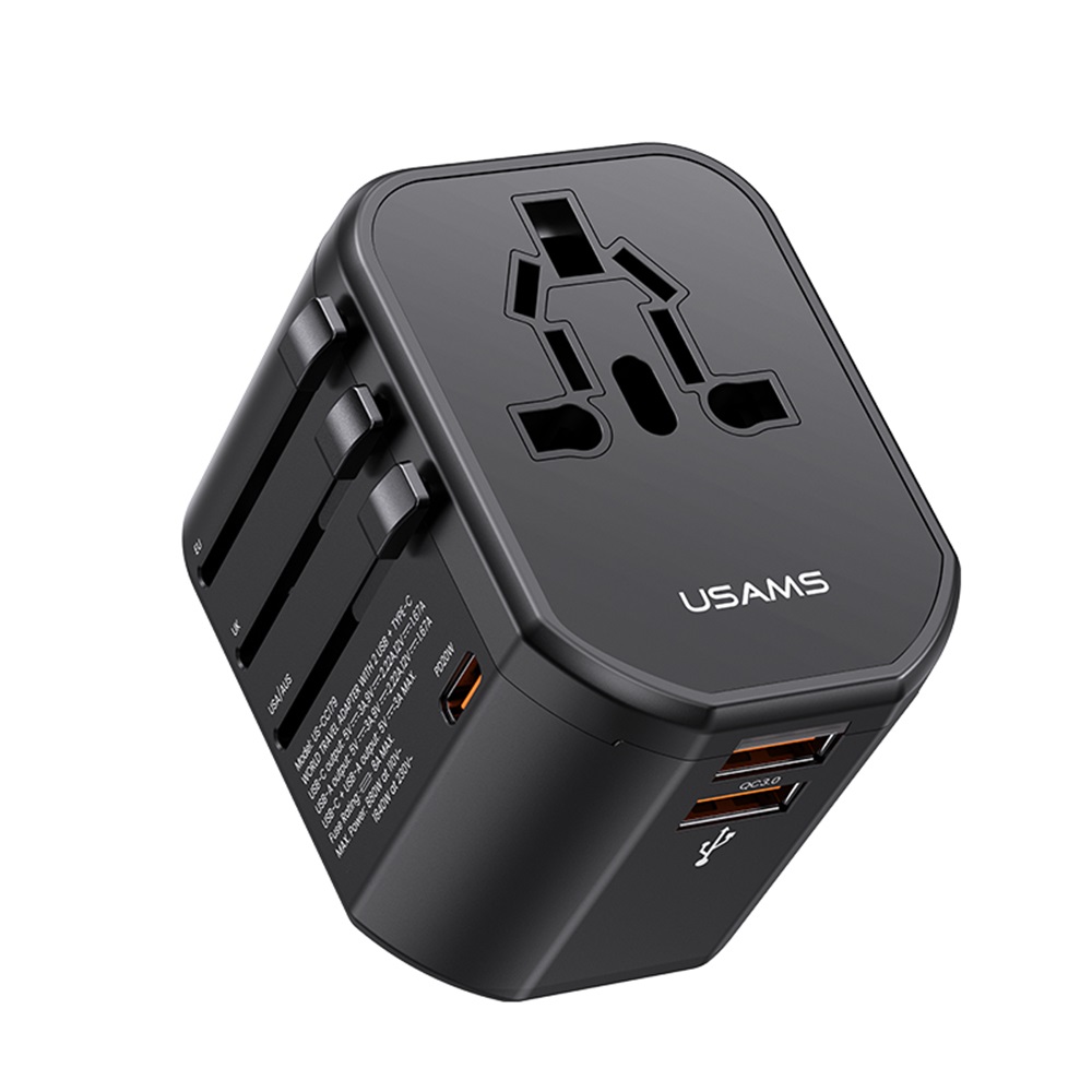 US-CC179 T59 20W Dual USB +Type-C Universal Travel Charger (US/AU/UK/EU)