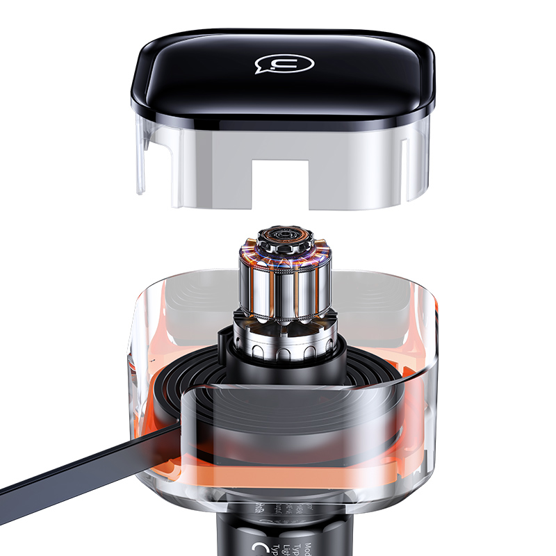 US-CC219 C41 30W Car Charger With 2IN1 Retractable Cable  Type-C+Lightning