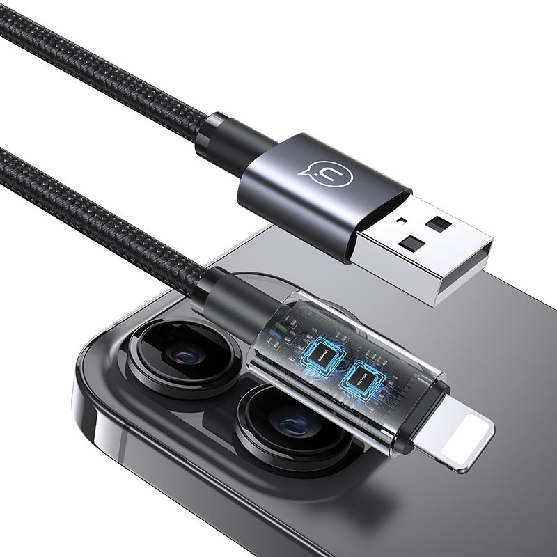 US-SJ667 Lightning 2.4A Aluminum Alloy Fast Charging & Data Cable-Sufeng Series 1.2M
