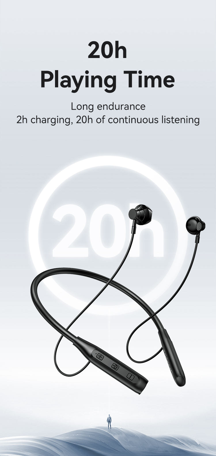 "USAMS-YQ24 Hanging Neck BT Earphone - YQ Series BT5.3"